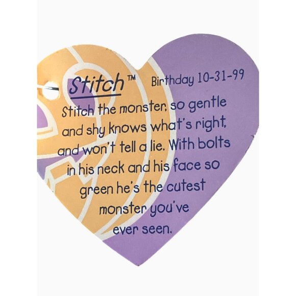 Puffkins Stitch Monster Plush Toy Green Black Tag Collectible1999 Halloween - Picture 4 of 16